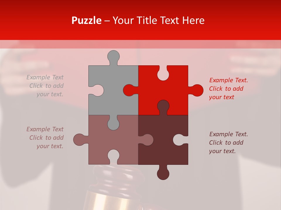 Judgment Of The Judge PowerPoint Template