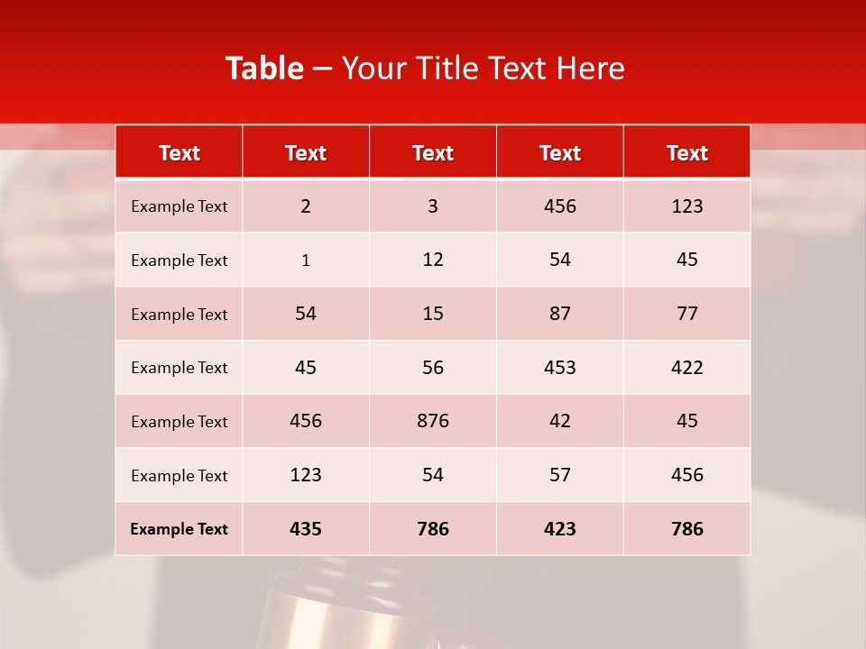 Judgment Of The Judge PowerPoint Template