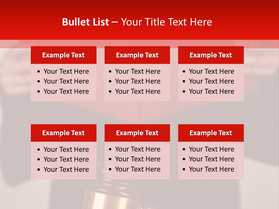 Judgment Of The Judge PowerPoint Template