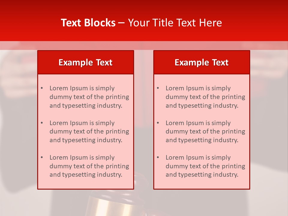 Judgment Of The Judge PowerPoint Template