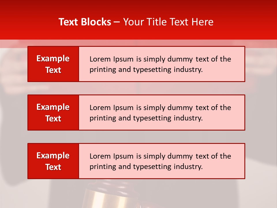 Judgment Of The Judge PowerPoint Template