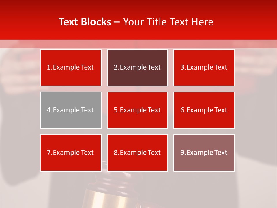Judgment Of The Judge PowerPoint Template