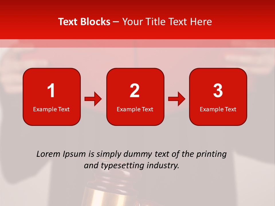 Judgment Of The Judge PowerPoint Template