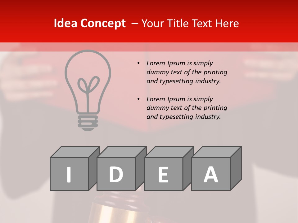 Judgment Of The Judge PowerPoint Template