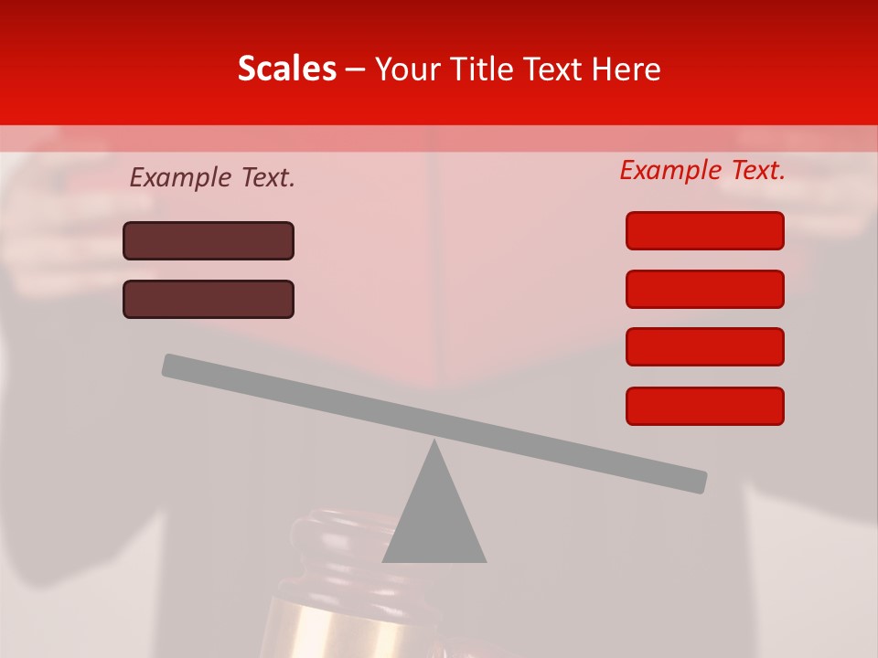 Judgment Of The Judge PowerPoint Template