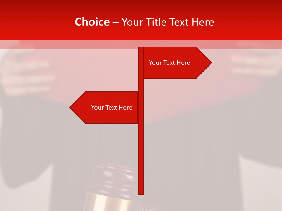 Judgment Of The Judge PowerPoint Template