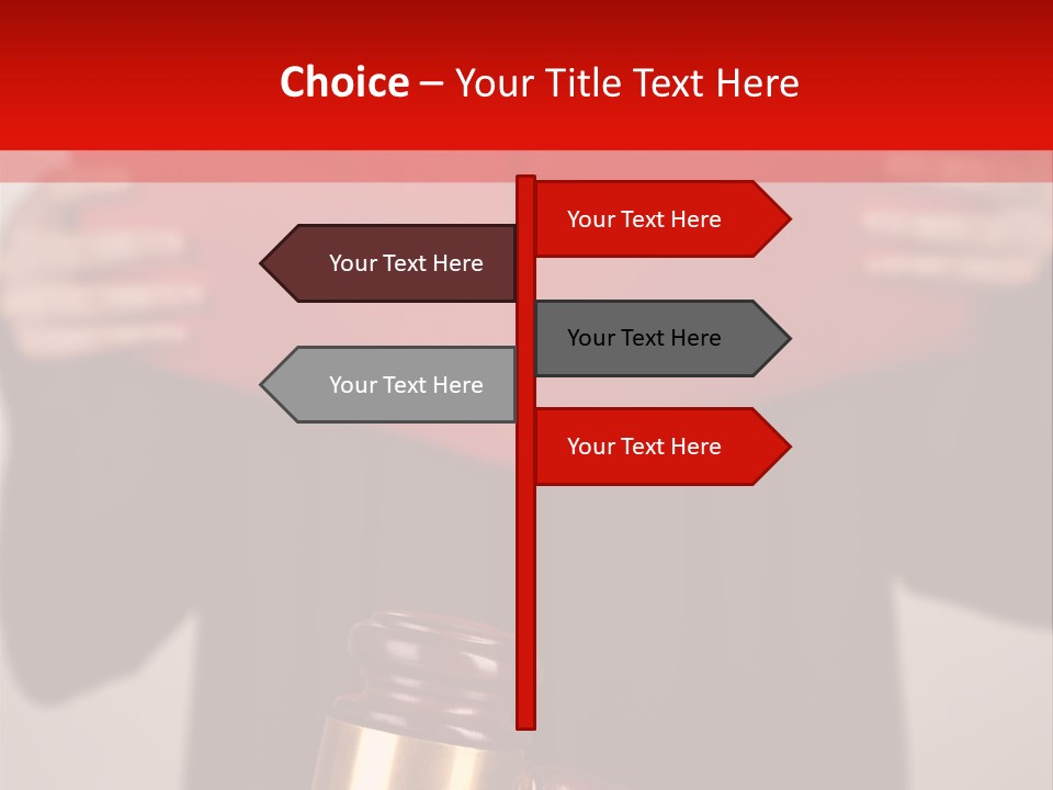 Judgment Of The Judge PowerPoint Template