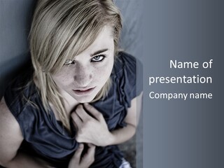 Bullying Girl PowerPoint Template