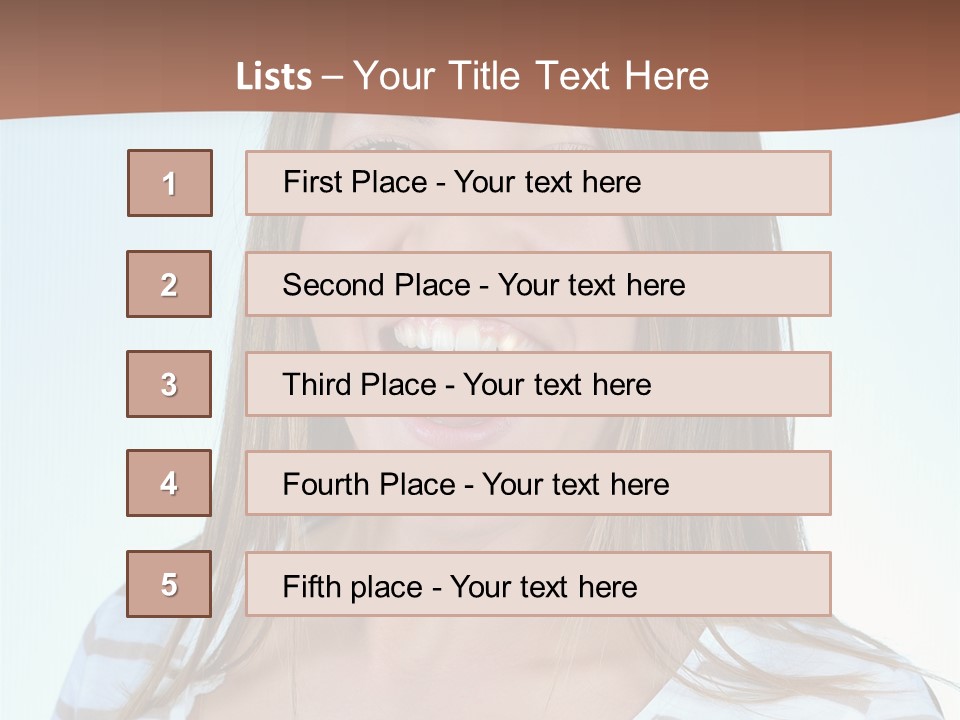 Glad Girl PowerPoint Template