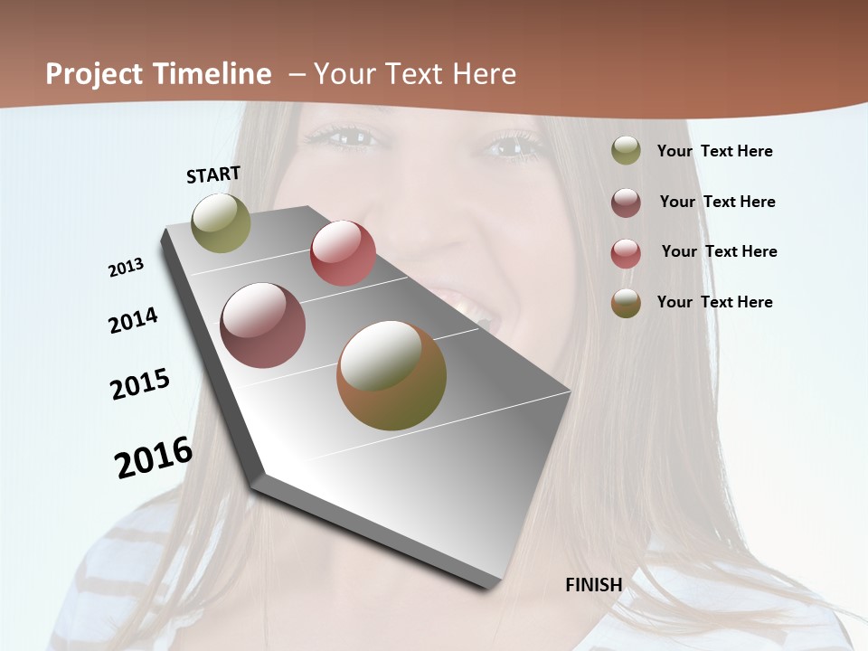 Glad Girl PowerPoint Template