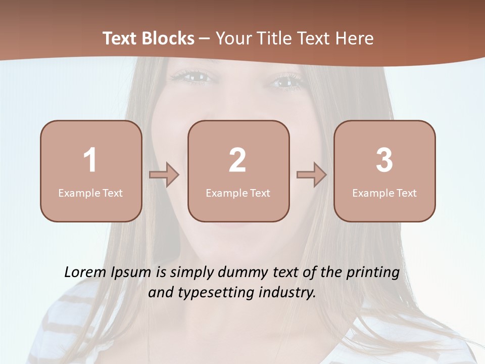 Glad Girl PowerPoint Template