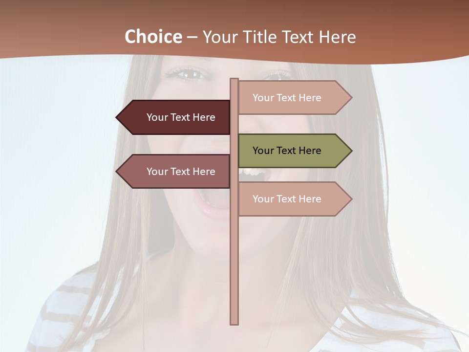 Glad Girl PowerPoint Template