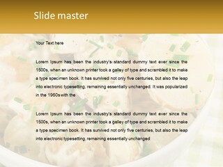 Young Potatoes With Sour Cream PowerPoint Template