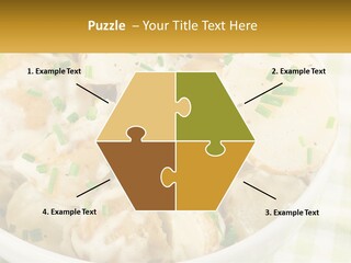 Young Potatoes With Sour Cream PowerPoint Template