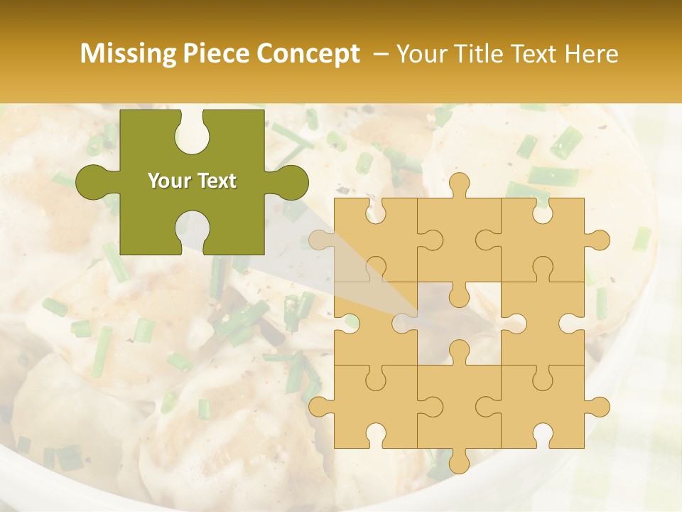 Young Potatoes With Sour Cream PowerPoint Template