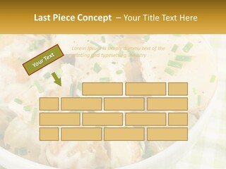 Young Potatoes With Sour Cream PowerPoint Template