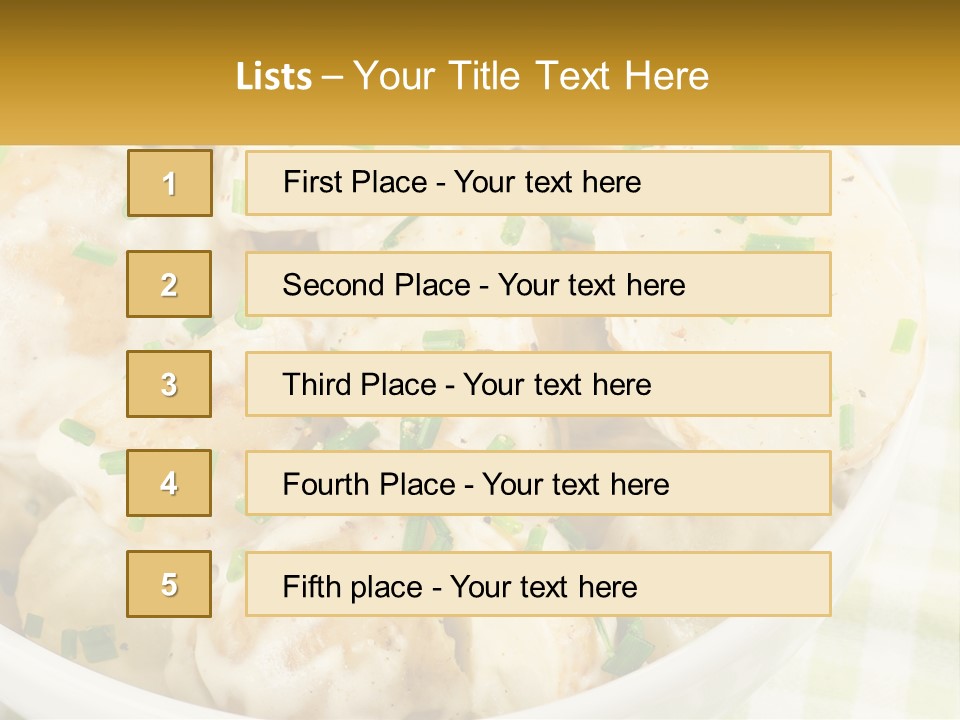 Young Potatoes With Sour Cream PowerPoint Template