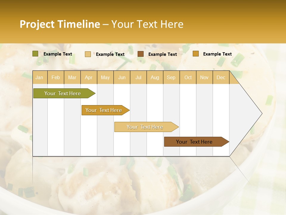 Young Potatoes With Sour Cream PowerPoint Template