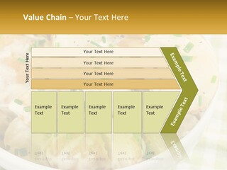 Young Potatoes With Sour Cream PowerPoint Template