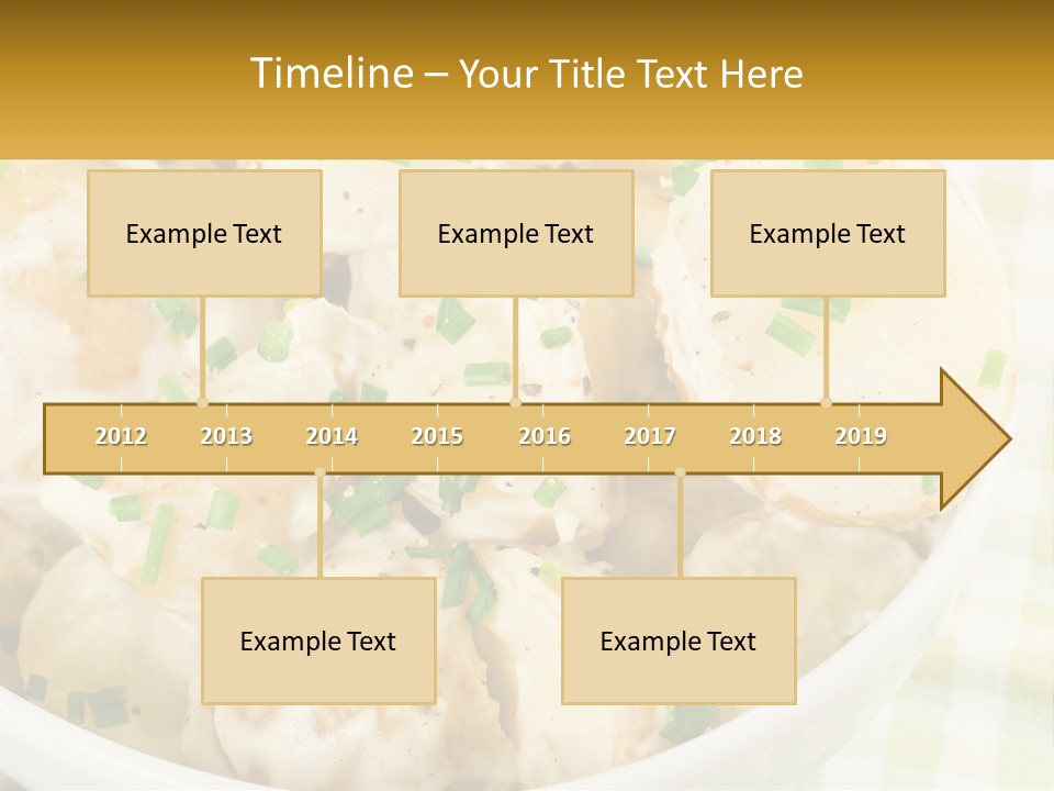 Young Potatoes With Sour Cream PowerPoint Template