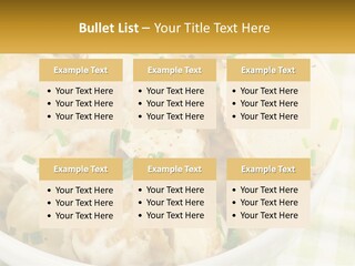 Young Potatoes With Sour Cream PowerPoint Template