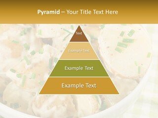 Young Potatoes With Sour Cream PowerPoint Template