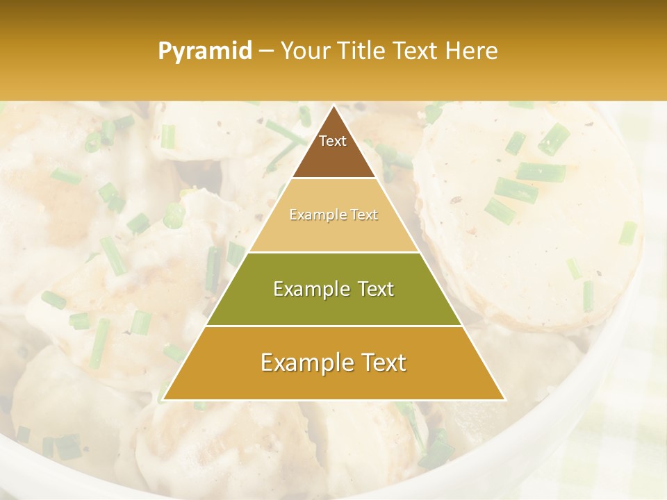 Young Potatoes With Sour Cream PowerPoint Template