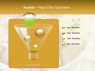 Young Potatoes With Sour Cream PowerPoint Template