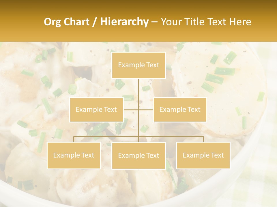Young Potatoes With Sour Cream PowerPoint Template