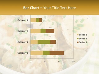 Young Potatoes With Sour Cream PowerPoint Template