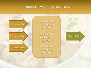 Young Potatoes With Sour Cream PowerPoint Template