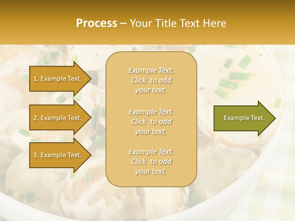 Young Potatoes With Sour Cream PowerPoint Template