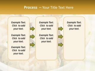 Young Potatoes With Sour Cream PowerPoint Template