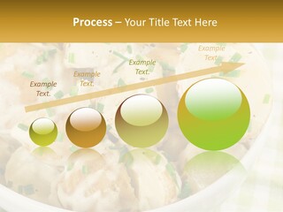 Young Potatoes With Sour Cream PowerPoint Template