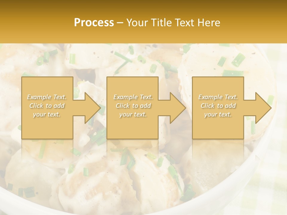 Young Potatoes With Sour Cream PowerPoint Template