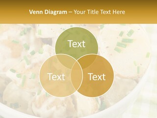 Young Potatoes With Sour Cream PowerPoint Template