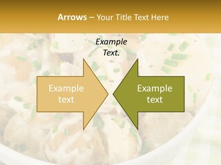 Young Potatoes With Sour Cream PowerPoint Template
