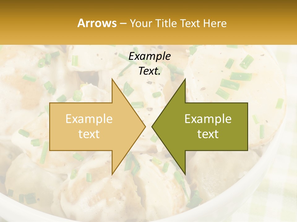 Young Potatoes With Sour Cream PowerPoint Template