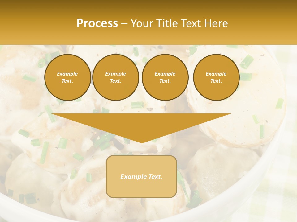 Young Potatoes With Sour Cream PowerPoint Template