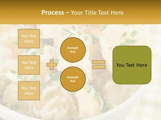 Young Potatoes With Sour Cream PowerPoint Template