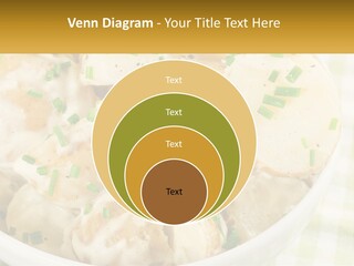 Young Potatoes With Sour Cream PowerPoint Template