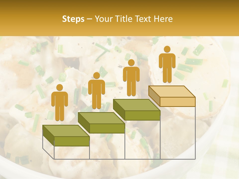 Young Potatoes With Sour Cream PowerPoint Template