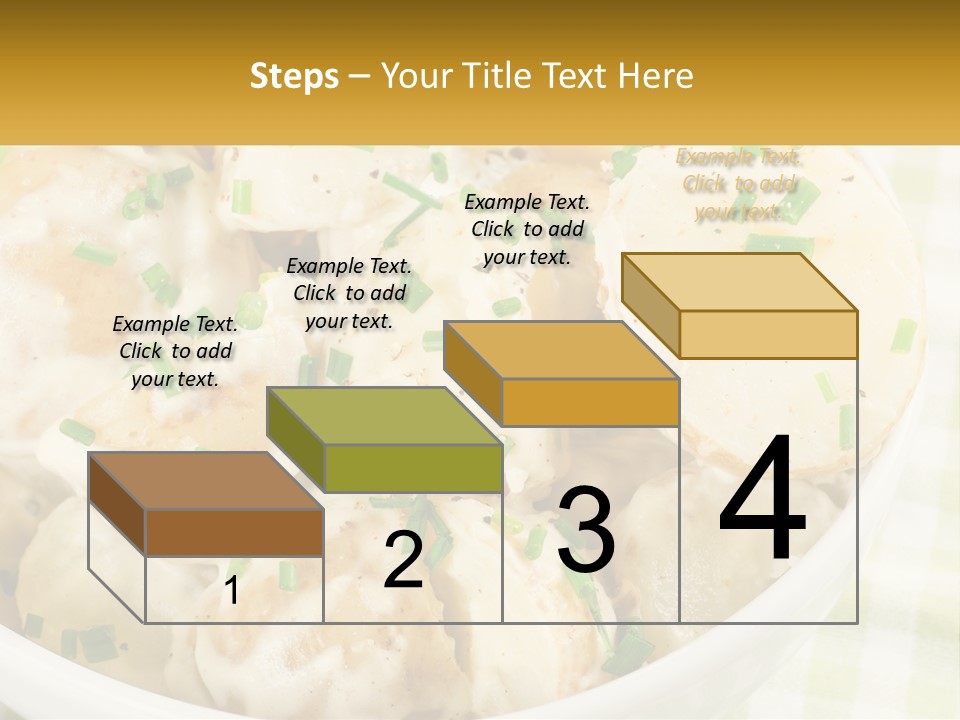 Young Potatoes With Sour Cream PowerPoint Template