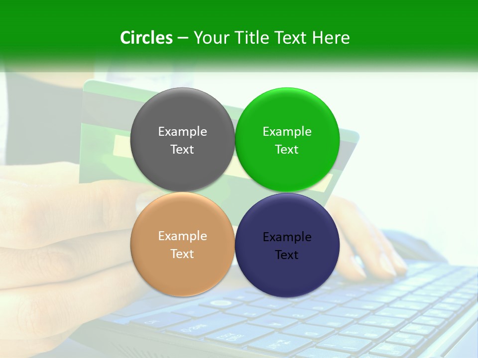 Payment On The Internet By Card PowerPoint Template