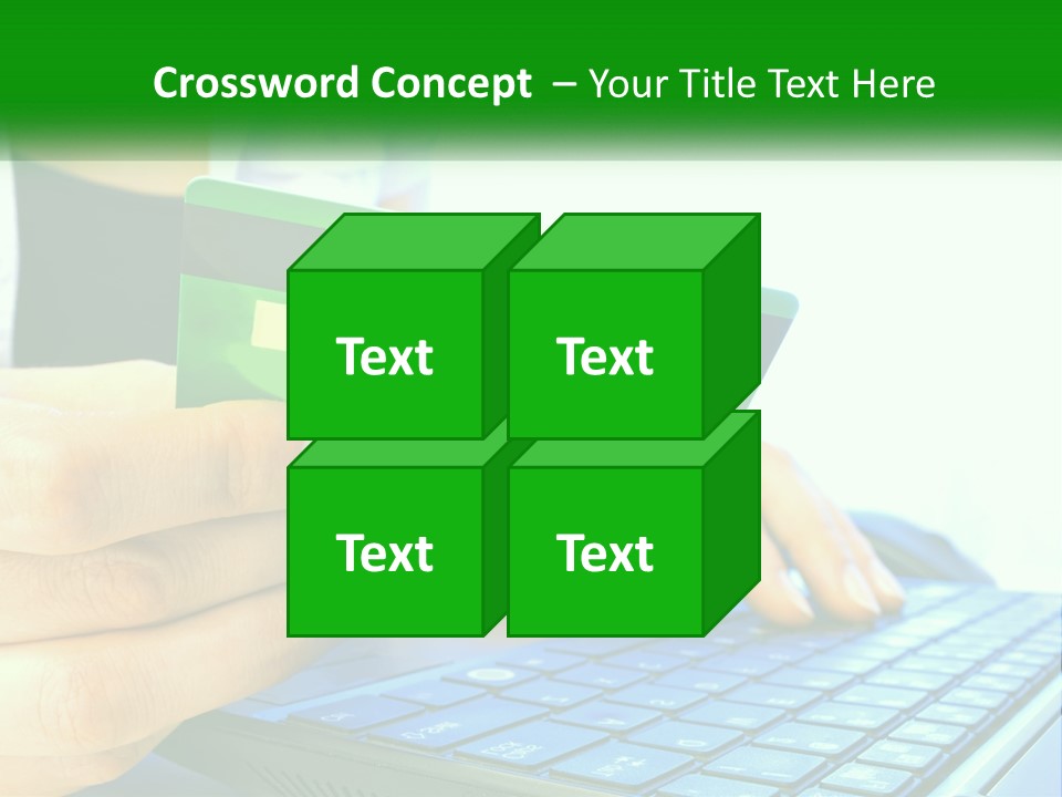 Payment On The Internet By Card PowerPoint Template
