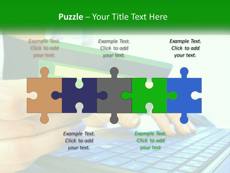 Payment On The Internet By Card PowerPoint Template