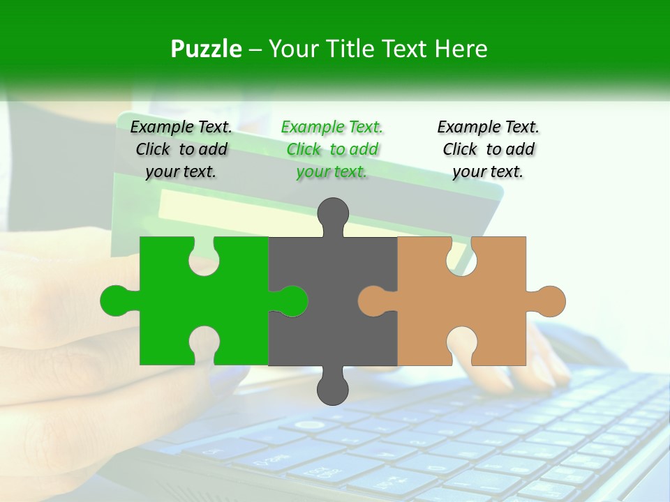 Payment On The Internet By Card PowerPoint Template