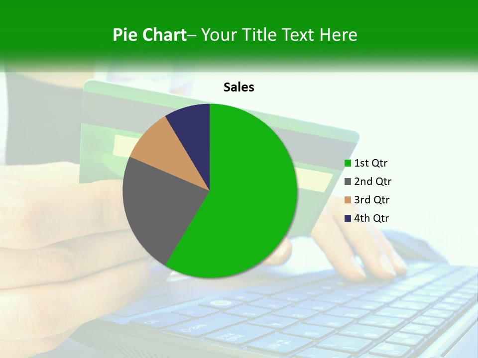 Payment On The Internet By Card PowerPoint Template