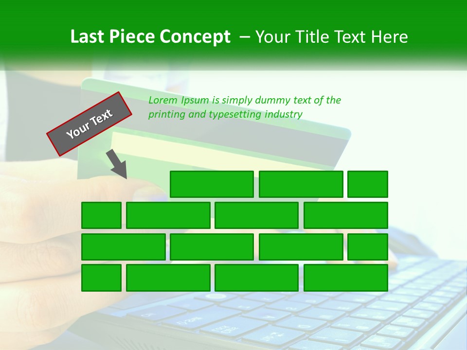 Payment On The Internet By Card PowerPoint Template