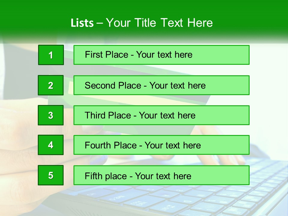 Payment On The Internet By Card PowerPoint Template